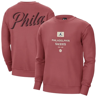 Jordan Brand Philadelphia 76ers Courtside Statement Edition Heavyweight Pullover Sweatshirt