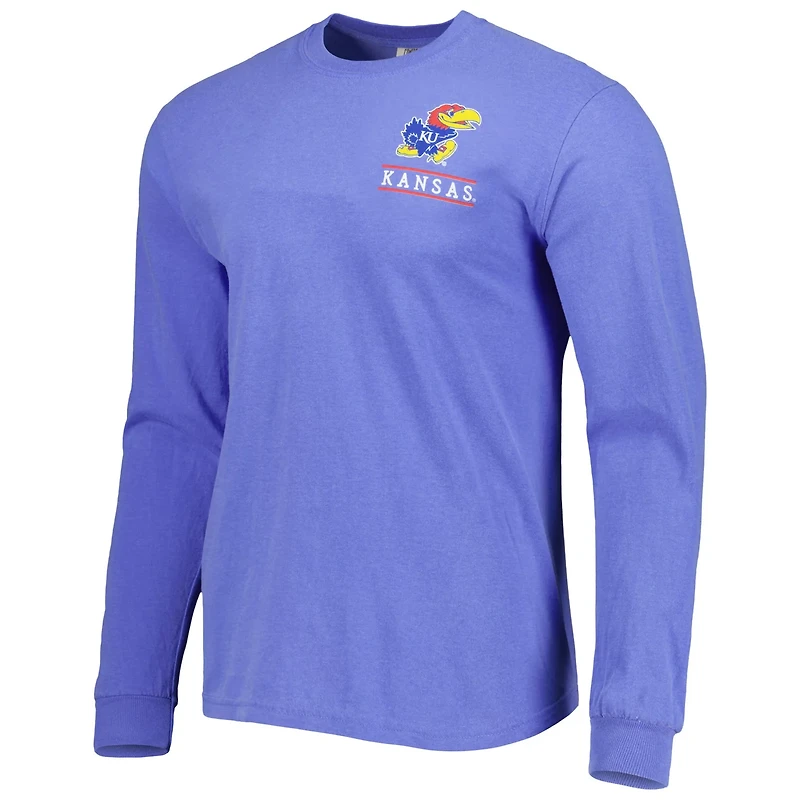 Kansas Jayhawks Circle Campus Scene Long Sleeve T-Shirt