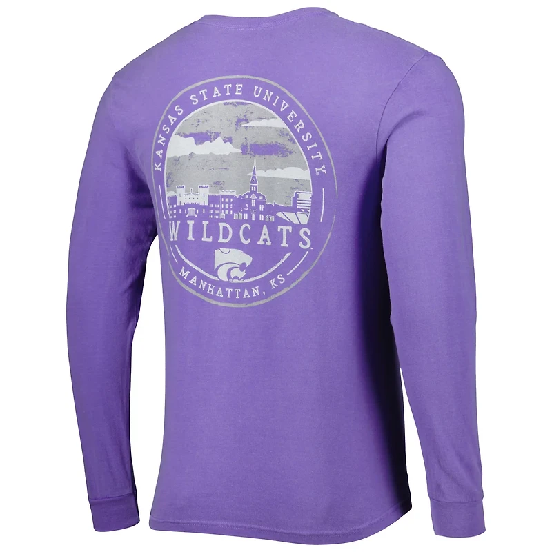 Kansas State Wildcats Circle Campus Scene Long Sleeve T-Shirt