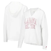 League Collegiate Wear Alabama Crimson Tide Slub Long Sleeve V-Neck Hoodie T-Shirt