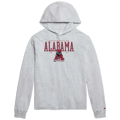 League Collegiate Wear Alabama Crimson Tide Team Stack Tumble Long Sleeve Hooded T-Shirt