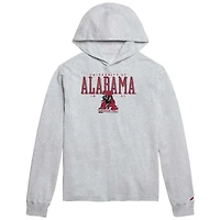 League Collegiate Wear Alabama Crimson Tide Team Stack Tumble Long Sleeve Hooded T-Shirt