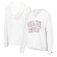 League Collegiate Wear Florida State Seminoles Slub Long Sleeve V-Neck Hoodie T-Shirt