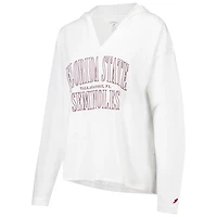 League Collegiate Wear Florida State Seminoles Slub Long Sleeve V-Neck Hoodie T-Shirt