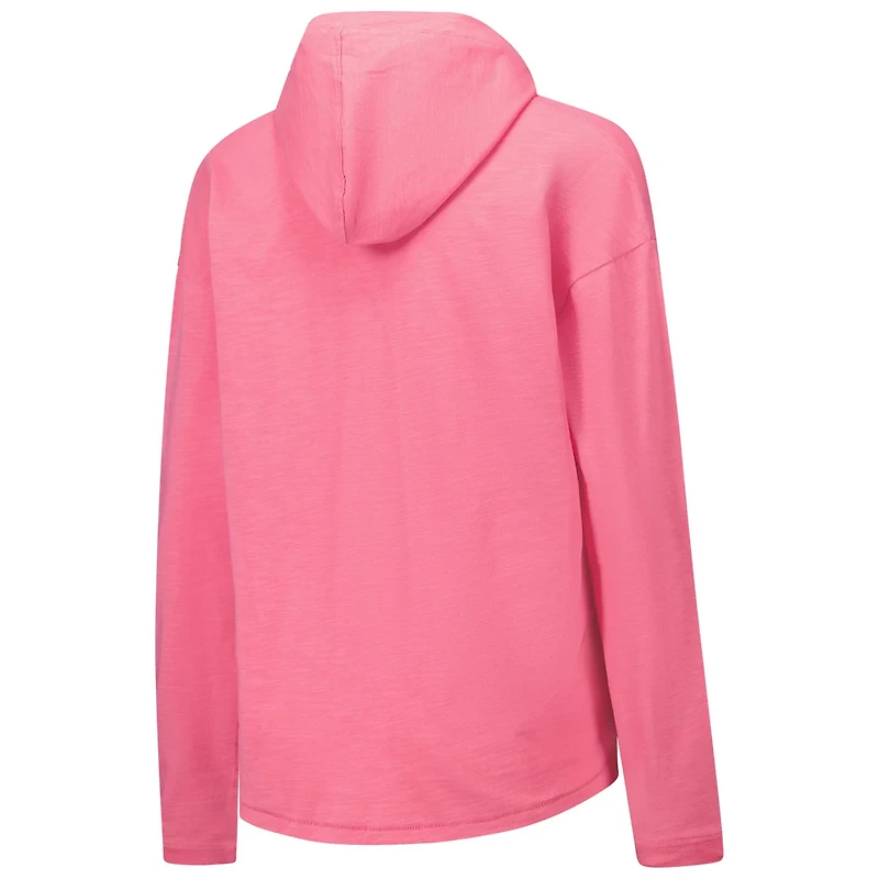 League Collegiate Wear Georgia Bulldogs Slub Long Sleeve V-Neck Hoodie T-Shirt