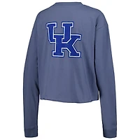 League Collegiate Wear Kentucky Wildcats Clothesline Midi Long Sleeve Cropped T-Shirt