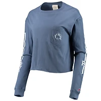 League Collegiate Wear Penn State Nittany Lions Clothesline Cotton Midi Crop Long Sleeve T-Shirt