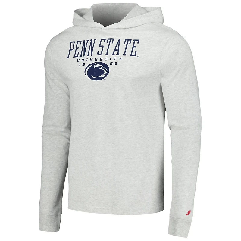 League Collegiate Wear Penn State Nittany Lions Team Stack Tumble Long Sleeve Hooded T-Shirt