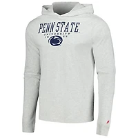 League Collegiate Wear Penn State Nittany Lions Team Stack Tumble Long Sleeve Hooded T-Shirt