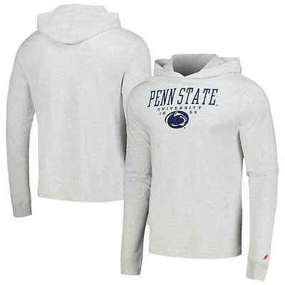 League Collegiate Wear Penn State Nittany Lions Team Stack Tumble Long Sleeve Hooded T-Shirt