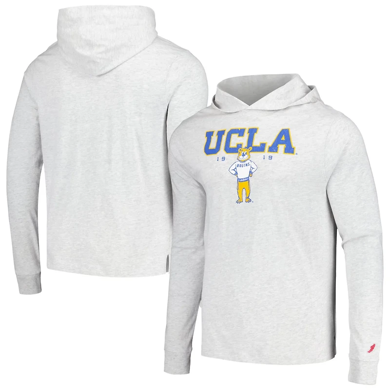 League Collegiate Wear UCLA Bruins Team Stack Tumble Long Sleeve Hooded T-Shirt