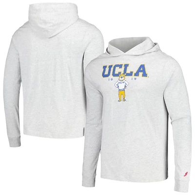 League Collegiate Wear UCLA Bruins Team Stack Tumble Long Sleeve Hooded T-Shirt