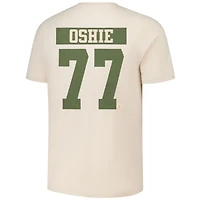 Levelwear TJ Oshie Washington Capitals 2024 NHL Military Appreciation Richmond Delta Player Name  Number T-Shirt