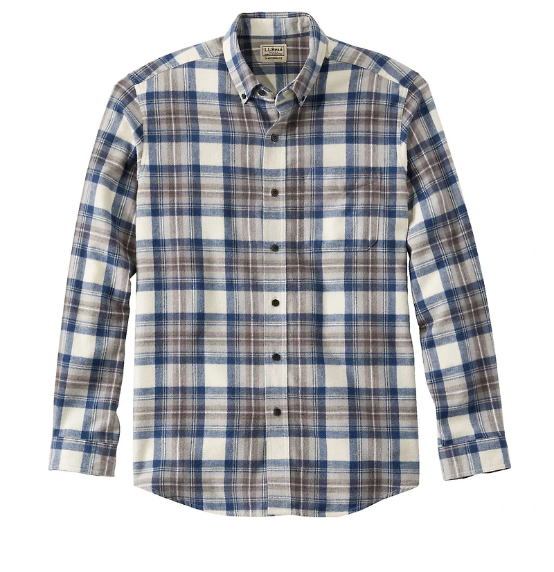 L.L. Bean Men's Scotch Plaid Traditional Fit Flannel Shirt