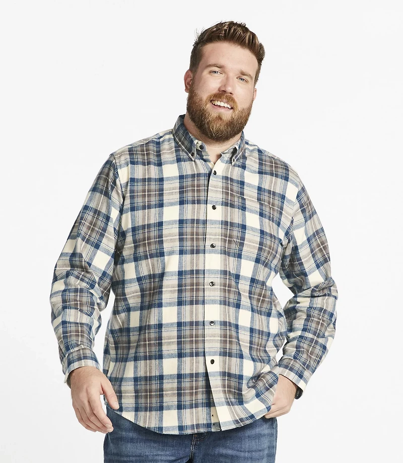 L.L. Bean Men's Scotch Plaid Traditional Fit Flannel Shirt