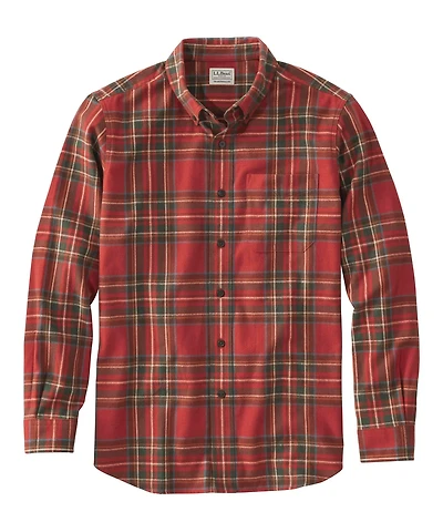 L.L. Bean Men's Scotch Plaid Traditional Fit Flannel Shirt