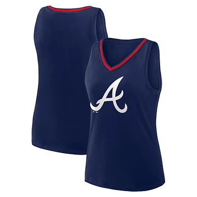 Logo Athletic Atlanta Braves Stellar Win V-Neck Tank Top