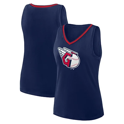 Logo Athletic Cleveland Guardians Stellar Win V-Neck Tank Top