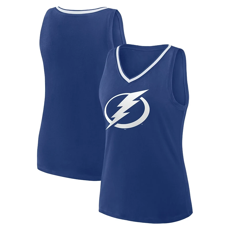 Logo Athletic Tampa Bay Lightning Stellar Win V-Neck Tank Top