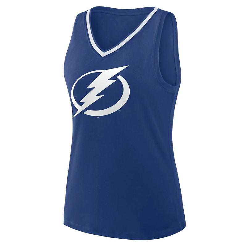 Logo Athletic Tampa Bay Lightning Stellar Win V-Neck Tank Top