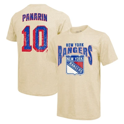 Majestic Threads Artemi Panarin New York Rangers Dynasty Name  Number Tri-Blend T-Shirt