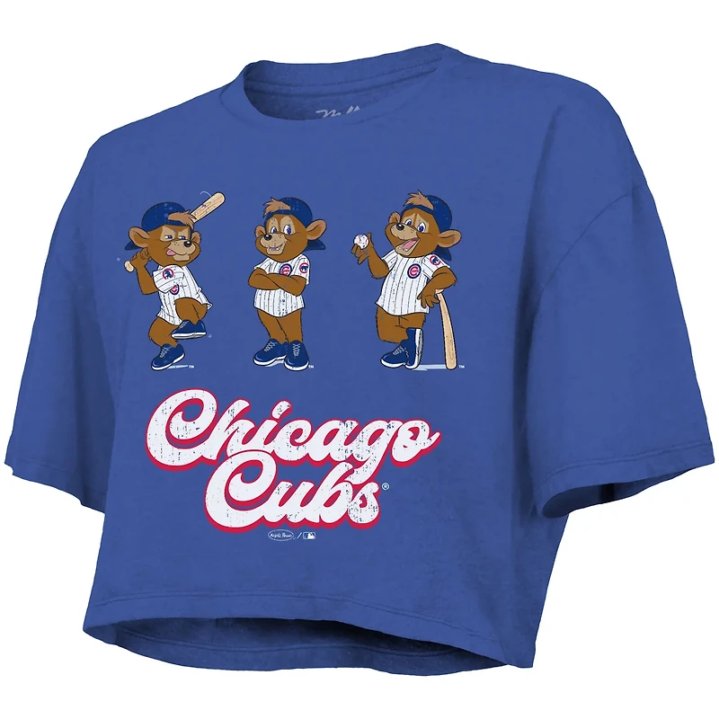 Majestic Threads Chicago Cubs Boxy Crop T-Shirt