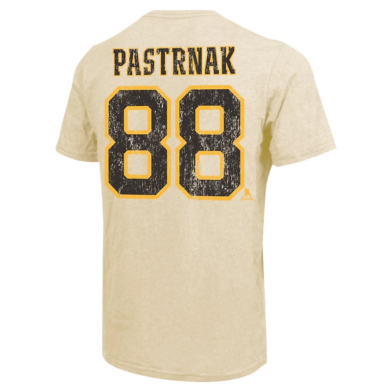 Majestic Threads David Pastrnak Boston Bruins Dynasty Name Number Tri-Blend T-Shirt