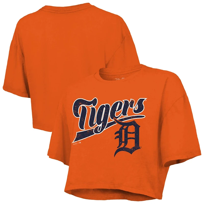 Majestic Threads Detroit Tigers Boxy Crop T-Shirt