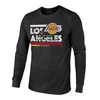Majestic Threads Los Angeles Lakers City and State Tri-Blend Long Sleeve T-Shirt