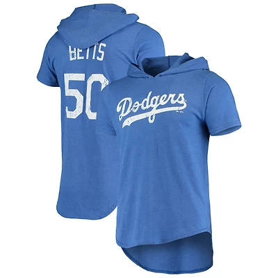 Majestic Threads Mookie Betts Los Angeles Dodgers Softhand Player Hoodie T-Shirt