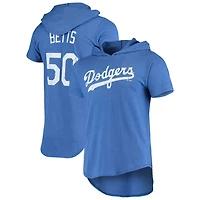 Majestic Threads Mookie Betts Los Angeles Dodgers Softhand Player Hoodie T-Shirt