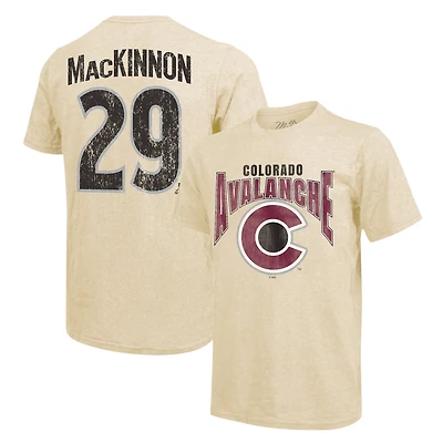 Majestic Threads Nathan MacKinnon Colorado Avalanche Dynasty Name  Number Tri-Blend T-Shirt