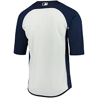 Majestic White San Diego Padres Authentic Collection On-Field 3 4-Sleeve Batting Practice Jersey