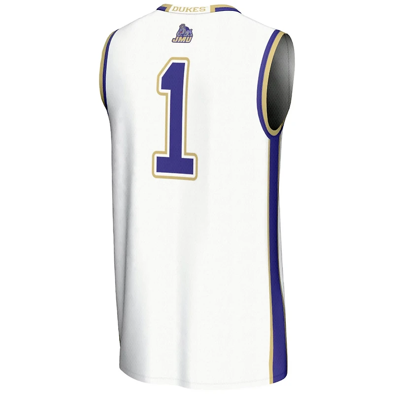Male GameDay Greats 1 James Madison Dukes Lightweight Basketball Jersey