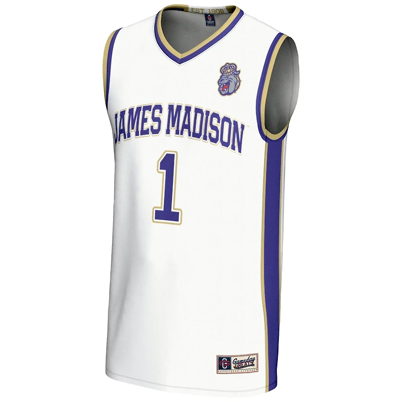 Male GameDay Greats 1 James Madison Dukes Lightweight Basketball Jersey