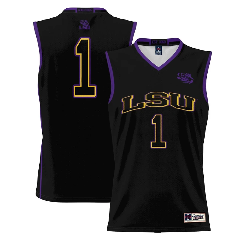 Male GameDay Greats 1 LSU Tigers Lightweight Basketball Jersey