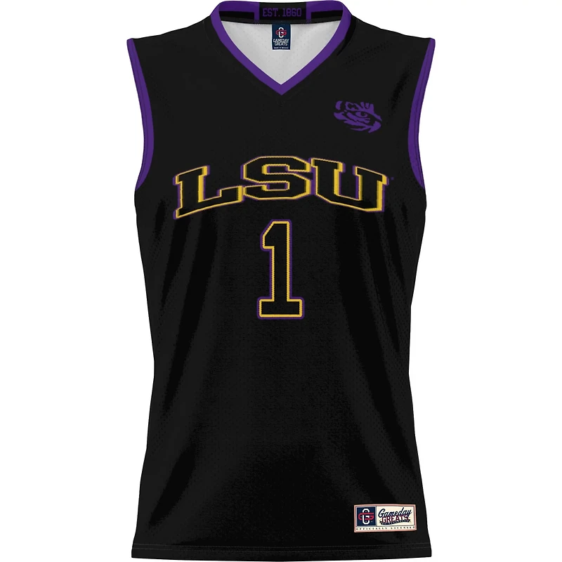 Male GameDay Greats 1 LSU Tigers Lightweight Basketball Jersey
