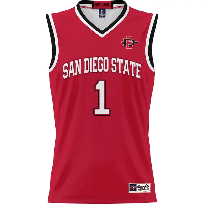Male GameDay Greats 1 San Diego State Aztecs Lightweight Basketball Jersey