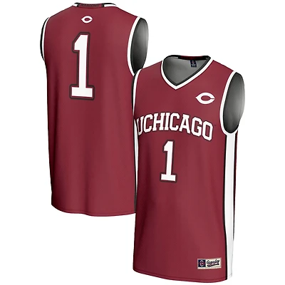 Male GameDay Greats 1 UChicago Maroons Lightweight Basketball Jersey