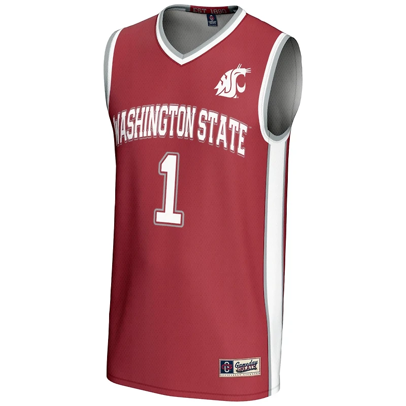 Male GameDay Greats 1 Washington State Cougars Lightweight Basketball Jersey