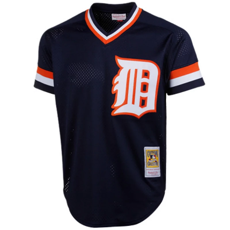 Men' s Mitchell  Ness Kirk Gibson Detroit Tigers 1984 Authentic Cooperstown Collection Mesh Batting Practice Jersey