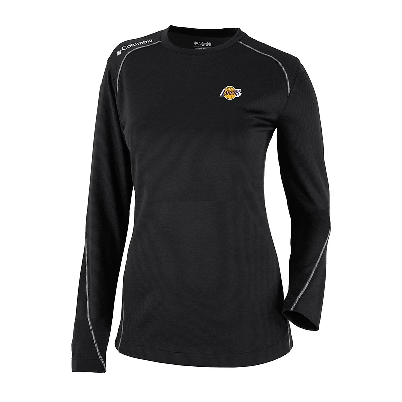 Men's Columbia Los Angeles Lakers Omni-Wick Shotgun Long Sleeve Top