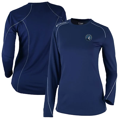 Men's Columbia Minnesota Timberwolves Omni-Wick Shotgun Long Sleeve Top
