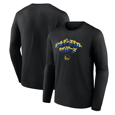 Men's Fanatics Branded Golden State Warriors Japanese Heritage Long Sleeve T-Shirt