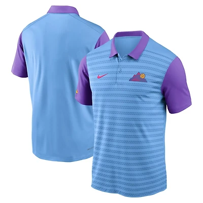 Men's Nike Light Blue/Purple Colorado Rockies 2025 City Connect Authentic Collection Victory Performance Polo