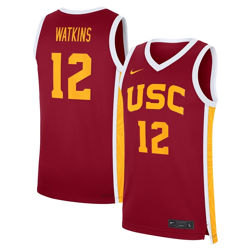Men's Nike JuJu Watkins USC Trojans Road Replica Basketball Jersey
