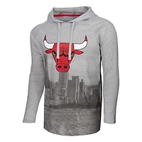 Men's Stadium Essentials Chicago Bulls Atrium Raglan Long Sleeve Hoodie T-Shirt