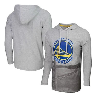 Men's Stadium Essentials Golden State Warriors Atrium Raglan Long Sleeve Hoodie T-Shirt