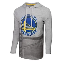 Men's Stadium Essentials Golden State Warriors Atrium Raglan Long Sleeve Hoodie T-Shirt