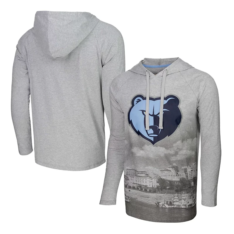 Men's Stadium Essentials Memphis Grizzlies Atrium Raglan Long Sleeve Hoodie T-Shirt
